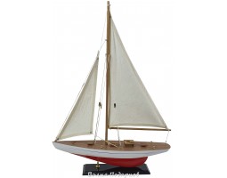 Модель яхты из дерева, 56 см RED