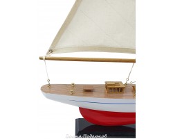 Модель яхты из дерева, 56 см RED