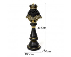 статуэтка  Шахматы (комплект 3 фигуры)  28х11х9 см полистоун Black