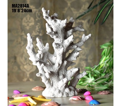 Декоративный Коралл  24 см, Белый