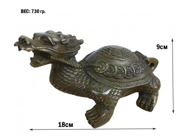 Драконо-черепаха ,бронза, 18х10х9, вес 730гр. Драконо-черепаха ,бронза, 18х10х9, вес 730гр.