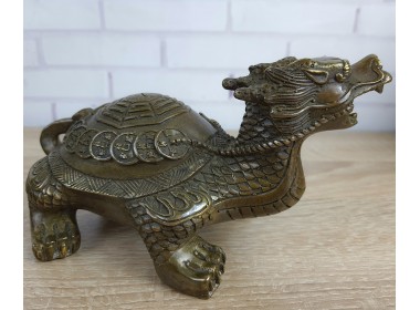 Драконо-черепаха ,бронза, 18х10х9, вес 730гр. Драконо-черепаха ,бронза, 18х10х9, вес 730гр.