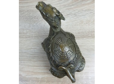 Драконо-черепаха ,бронза, 18х10х9, вес 730гр. Драконо-черепаха ,бронза, 18х10х9, вес 730гр.