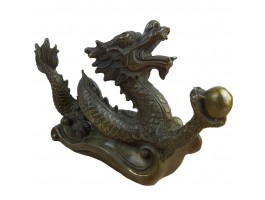 Дракон, бронза, 27х18х7см вес 1800гр. Дракон, бронза, 27х18х7см вес 1800гр.