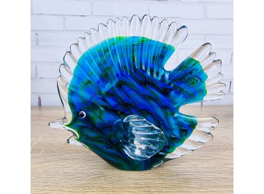 Стеклянная фигурка Рыбка в стиле Мурано. 15х4х13 см Ruff Fish