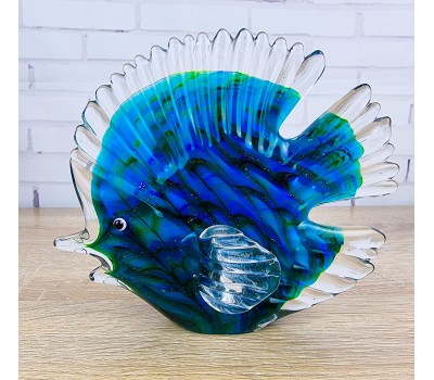 Стеклянная фигурка Рыбка в стиле Мурано. 15х4х13 см Ruff Fish