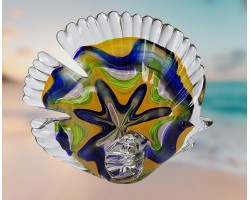 Стеклянная фигурка Рыбка в стиле Мурано. 15х4х13 см Ruff Fish Flower