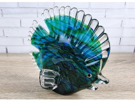 Стеклянная фигурка Рыбка в стиле Мурано. 15х4х13 см Ruff Fish Green