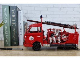 Фигурка Пожарная машина Volkswagen 1956г., коллекционная ретро-модель 35х15х20см, металл ART 562R Фигурка Пожарная машина Volkswagen 1956г., коллекционная ретро-модель 35х15х20см, металл ART 562R