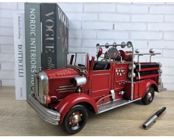 Коллекционная Ретро модель пожарной машины . 40х14х16 см, Металл ART345 Коллекционная Ретро модель пожарной машины . 40х14х16 см, Металл ART345