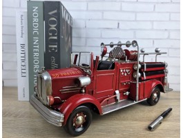 Коллекционная Ретро модель пожарной машины . 40х14х16 см, Металл ART345