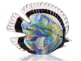 Стеклянная фигурка Рыбка в стиле Мурано. 15х4х13 см Ruff Fish Color