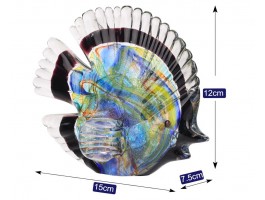 Стеклянная фигурка Рыбка в стиле Мурано. 15х4х13 см Ruff Fish Color