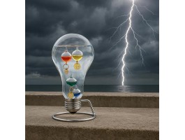 Термометр Галилео  - Lamp, высота 15 см, металл, стекло