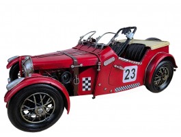 Ретро модель гоночного автомобиля 1949 MG TC RACECAR, металл 30х12х11см, ручная работа