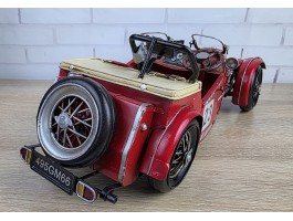 Ретро модель гоночного автомобиля 1949 MG TC RACECAR, металл 30х12х11см, ручная работа