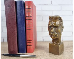 Бюст  Максим Горький,  бронза 15х8х5 см Вес 870 гр
