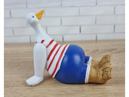 статуэтка  Два Гуся (комплект 2 шт) морской декор, 18х11х8см.  SittingDuck