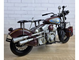Модель мотоцикла HARLEY FLSTC 2001г. 40x20x22 см, металл. ручная работа ART1447
