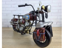 Модель мотоцикла HARLEY FLSTC 2001г. 40x20x22 см, металл. ручная работа ART1447