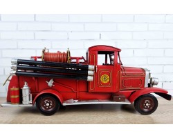 Коллекционная модель пожарного  автомобиля RED MACK PIRSCH 1928 г., металл 42х15х18см