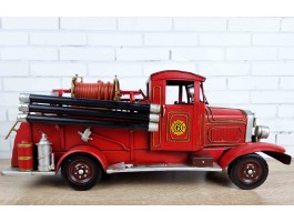 Коллекционная модель пожарного  автомобиля RED MACK PIRSCH 1928 г., металл 42х15х18см