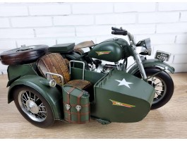 Коллекционная модель мотоцикла BMW R 60-2 «Gendarmerie» 1960 г., металл 37х18х25см