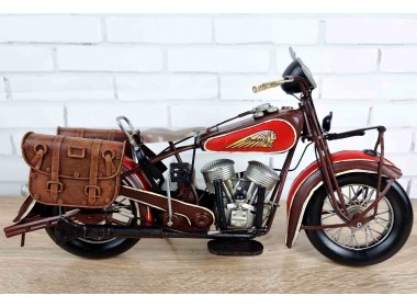 Коллекционная модель мотоцикла 1936 INDIAN CHIEF  MOTORCYCLE, металл 35х13х17см