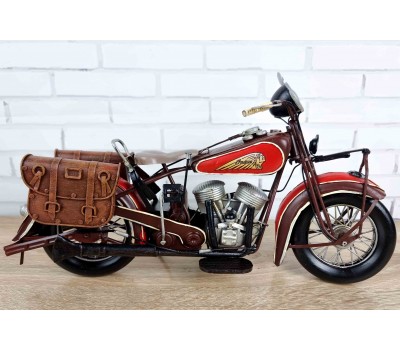 Коллекционная модель мотоцикла 1936 INDIAN CHIEF  MOTORCYCLE, металл 35х13х17см