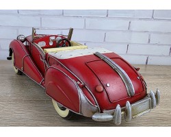Коллекционная модель автомобиля ROLLS ROYCE RED WRAITH 1947г., металл 33х13х11см, ручная работа Коллекционная модель автомобиля ROLLS ROYCE RED WRAITH 1947г., металл 33х13х11см, ручная работа