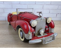 Коллекционная модель автомобиля ROLLS ROYCE RED WRAITH 1947г., металл 33х13х11см, ручная работа Коллекционная модель автомобиля ROLLS ROYCE RED WRAITH 1947г., металл 33х13х11см, ручная работа