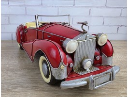 Коллекционная модель автомобиля ROLLS ROYCE RED WRAITH 1947г., металл 33х13х11см, ручная работа