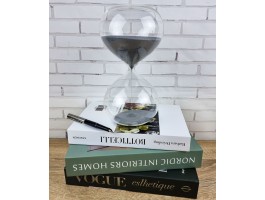 Часы песочные 60 минут, серый песок 23x12x12 см Часы песочные 60 минут, серый песок 23x12x12 см