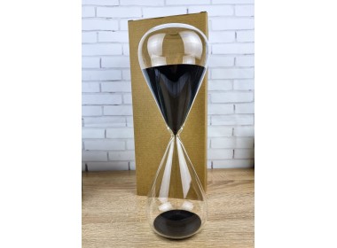 Часы песочные  60 минут, черный  песок 30x10x10см