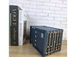 Копилка "Контейнер" металл, ручная работа 19х14х14см