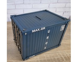 Копилка "Контейнер" металл, ручная работа 19х14х14см