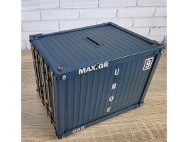Копилка "Контейнер" металл, ручная работа 19х14х14см