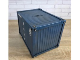 Копилка "Контейнер" металл, ручная работа 19х14х14см