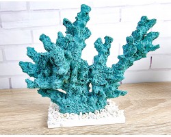 Декоративный Коралл на подставке  18х15х6 см, L/Green.   Морской декор