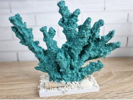 Декоративный Коралл на подставке  18х15х6 см, L/Green.   Морской декор