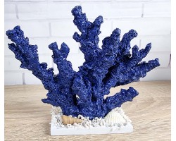 Декоративный Коралл на подставке  18х15х6 см, NAVY .   Морской декор