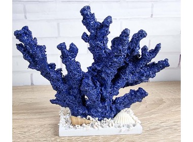 Декоративный Коралл на подставке  18х15х6 см, NAVY .   Морской декор