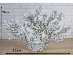 Декоративный Коралл на 32х4х24 см, WhiteNEW.  Морской декор