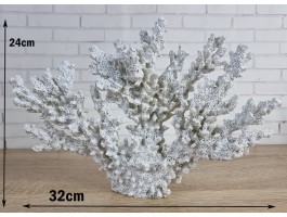 Декоративный Коралл на 32х4х24 см, WhiteNEW.  Морской декор