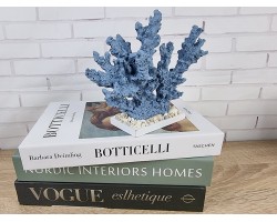 Декоративный Коралл на подставке  18х15х6 см,Blue.   Морской декор