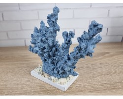 Декоративный Коралл на подставке  18х15х6 см,Blue.   Морской декор