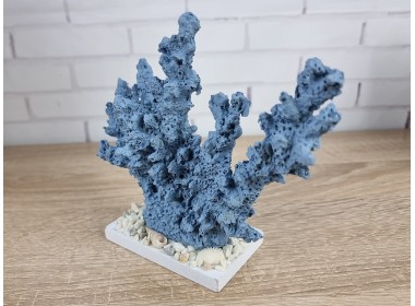 Декоративный Коралл на подставке  18х15х6 см,Blue.   Морской декор