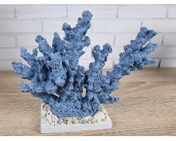 Декоративный Коралл на подставке  18х15х6 см,Blue.   Морской декор