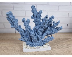 Декоративный Коралл на подставке  18х15х6 см,Blue.   Морской декор