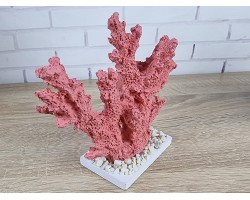 Декоративный Коралл на подставке  18х15х6 см, RED.  Морской декор